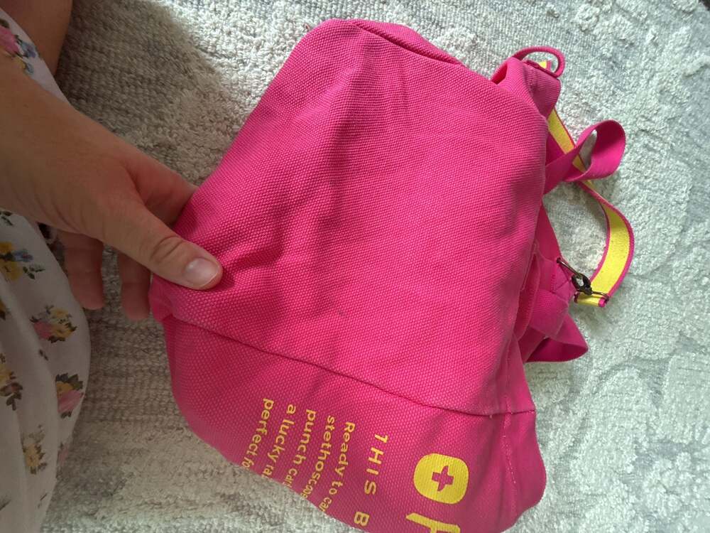 FIGS A Very Large Needle Canvas Tote Bag - Picture 3 of 7